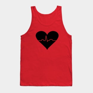 Heart and a heartbeat Tank Top